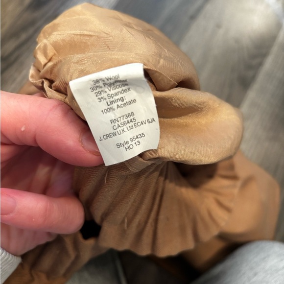 J. Crew Camel Mini Skirt wool blend fall neutral minimalist short size 6 - Picture 8 of 11